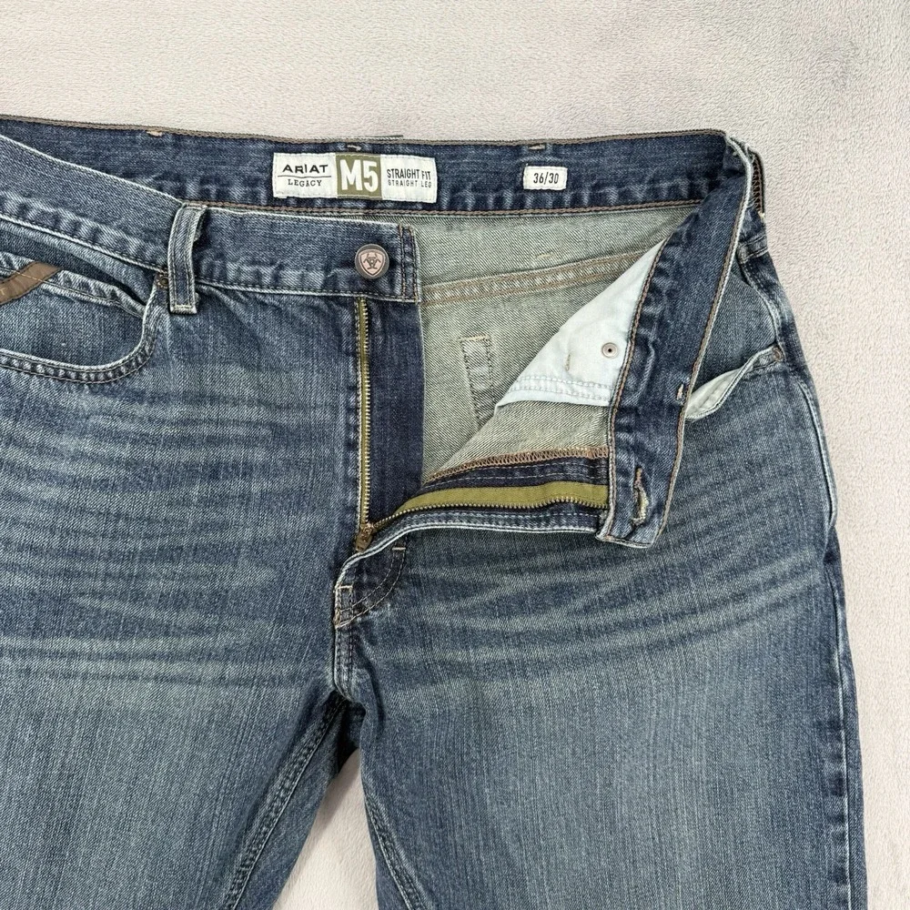 Ariat Legacy M5 Jeans Men's Size 36/30 Straight Fit Straight Leg Western Denim